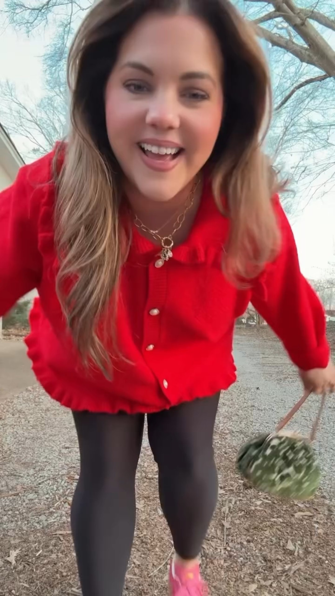 Happy Friday, let’s do an #OOTD 
I am loooving this sweater from @shopchicsoul, the length is perfect for leggings! 
Leggings @oldnavy 
Shoes: @adidas gazelles 
Bag: @glendagieshandbags 
Jewels: @theshoppeatcoldwater  @brightoncollectibles @juliodesigns @shopgracegirlbeads #styleinspo #midsizefashion #outfitinspo #momstyle as always you can find links in my LTK! ❤️