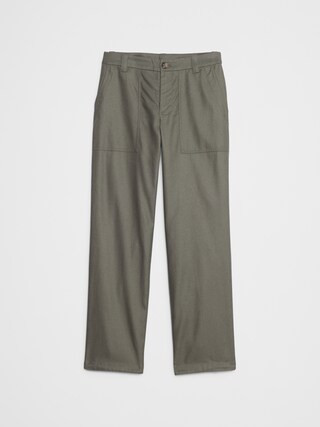 Straight Mid-Rise Utility Pant | Banana Republic Factory