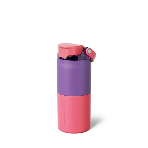 BrüMate Rise 18oz Water Bottle with Covered Silicone Straw | 100% Leakproof Insulated Kids Water Bottle | Cup Holder Friendly Base | 18oz (Aurora) | Amazon (US)
