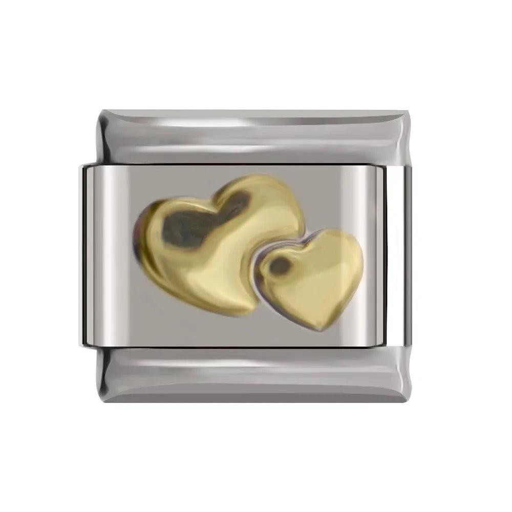 Double Heart, in Gold | Charms Official