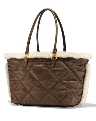 Medium Madison East/West Quilted Shearling Tote | Bloomingdale's (US)