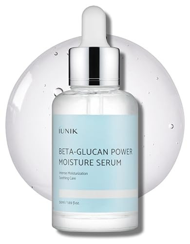 IUNIK Beta-Glucan Power Deep Moisture Vegan Serum Intense Hydration Mushroom Yeast Extracts Naturally-derived - Dry Mature Sagging Sensitive Skin Cell Regenerating Lifting Korean Skincare | Amazon (US)