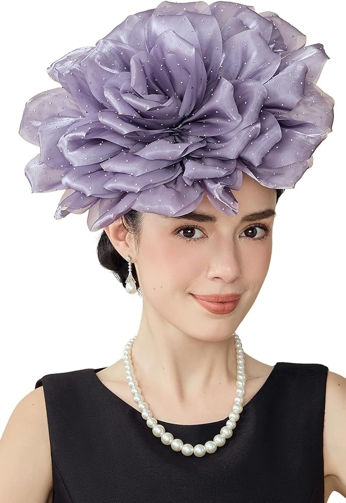 BABEYOND Fascinators Hats for Women - Tea Party Kentucky Fascinator Derby Hat Multi Layered Flowe... | Amazon (US)