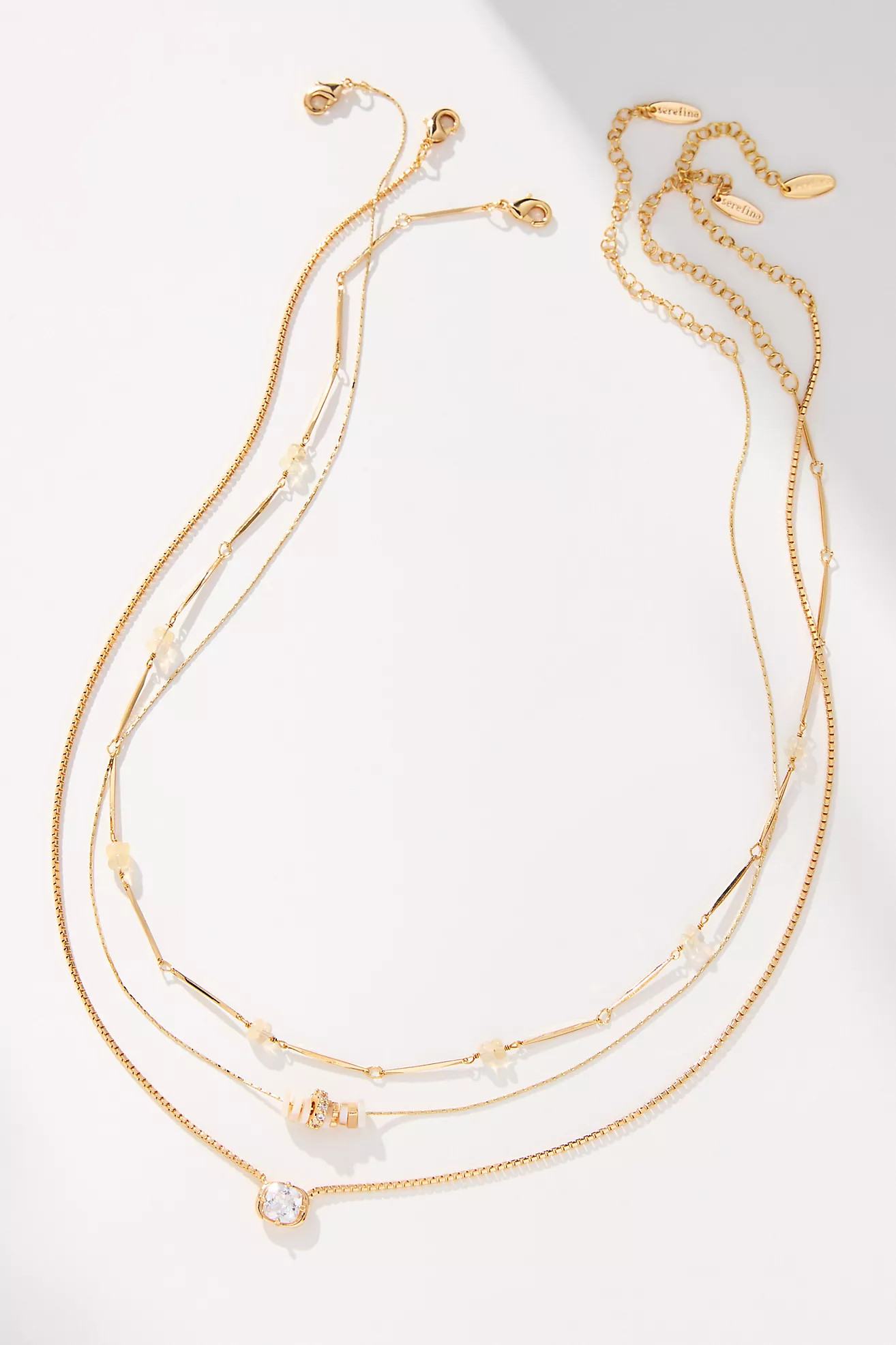 Beaded Shell & Crystal Necklaces, Set of 3 | Anthropologie (US)