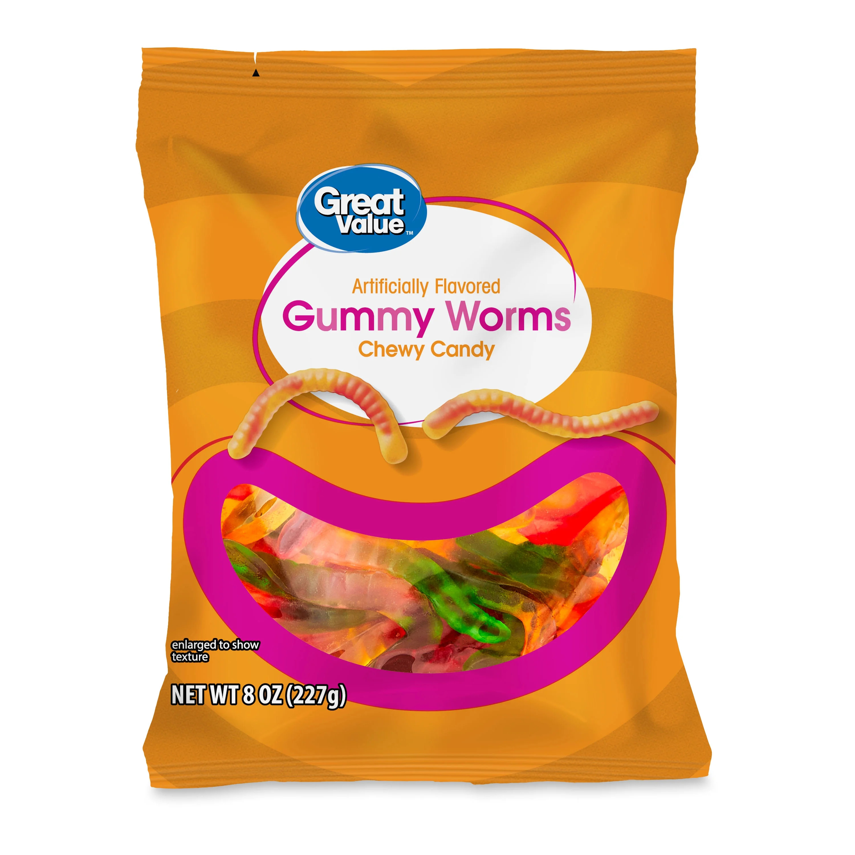 Great Value Gummy Worms Chewy Candy, 8 oz | Walmart (US)