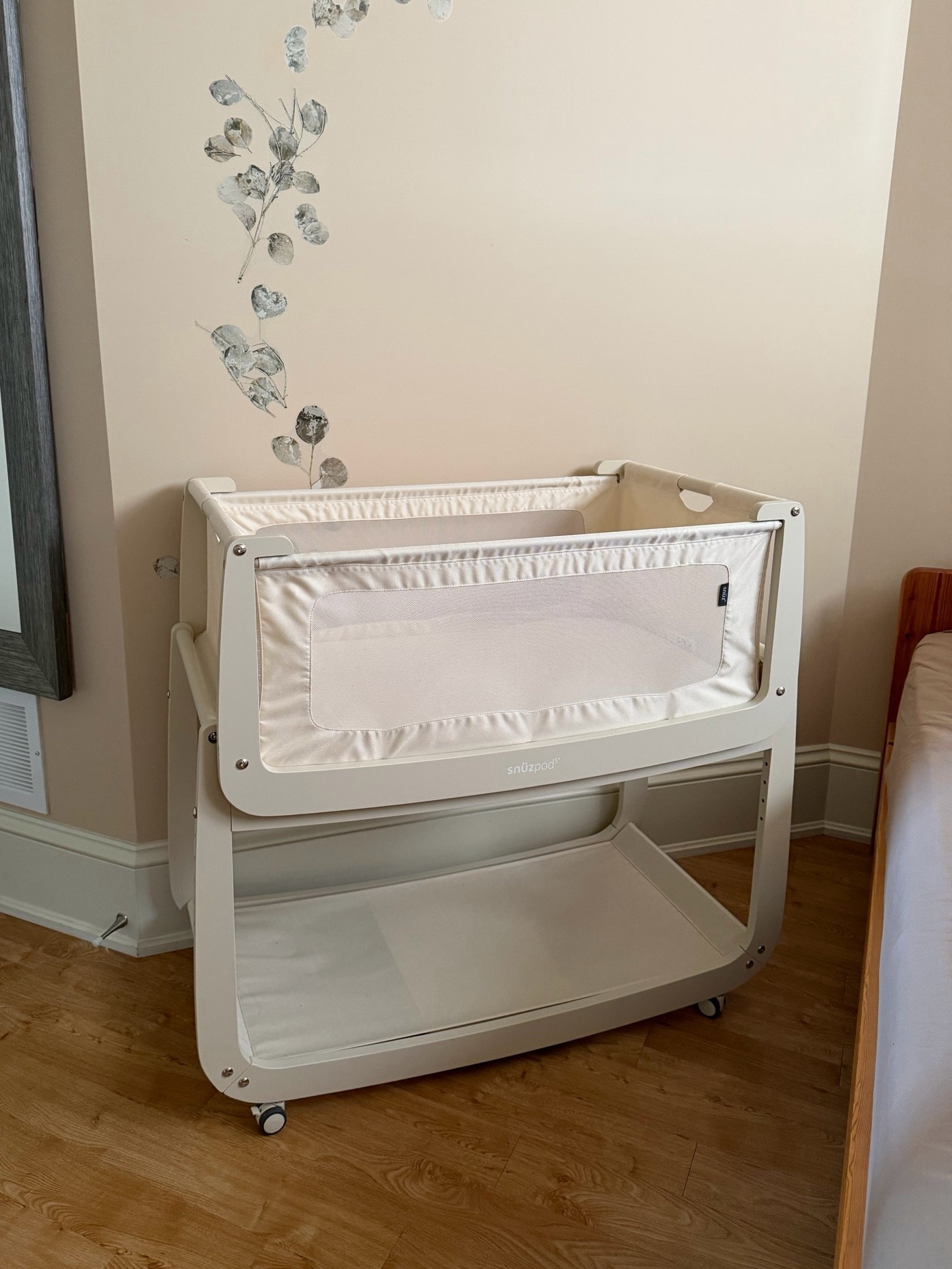 we love our snuz pod bassinet. It’s nice to see Stella through the mesh while still lying comfortably in bed 🤍 *we went with the colour “cashmere”

#LTKbaby