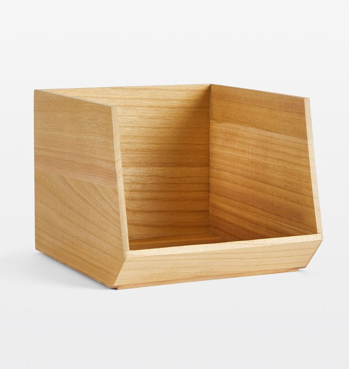 Paulownia Open Wood Bin | Rejuvenation