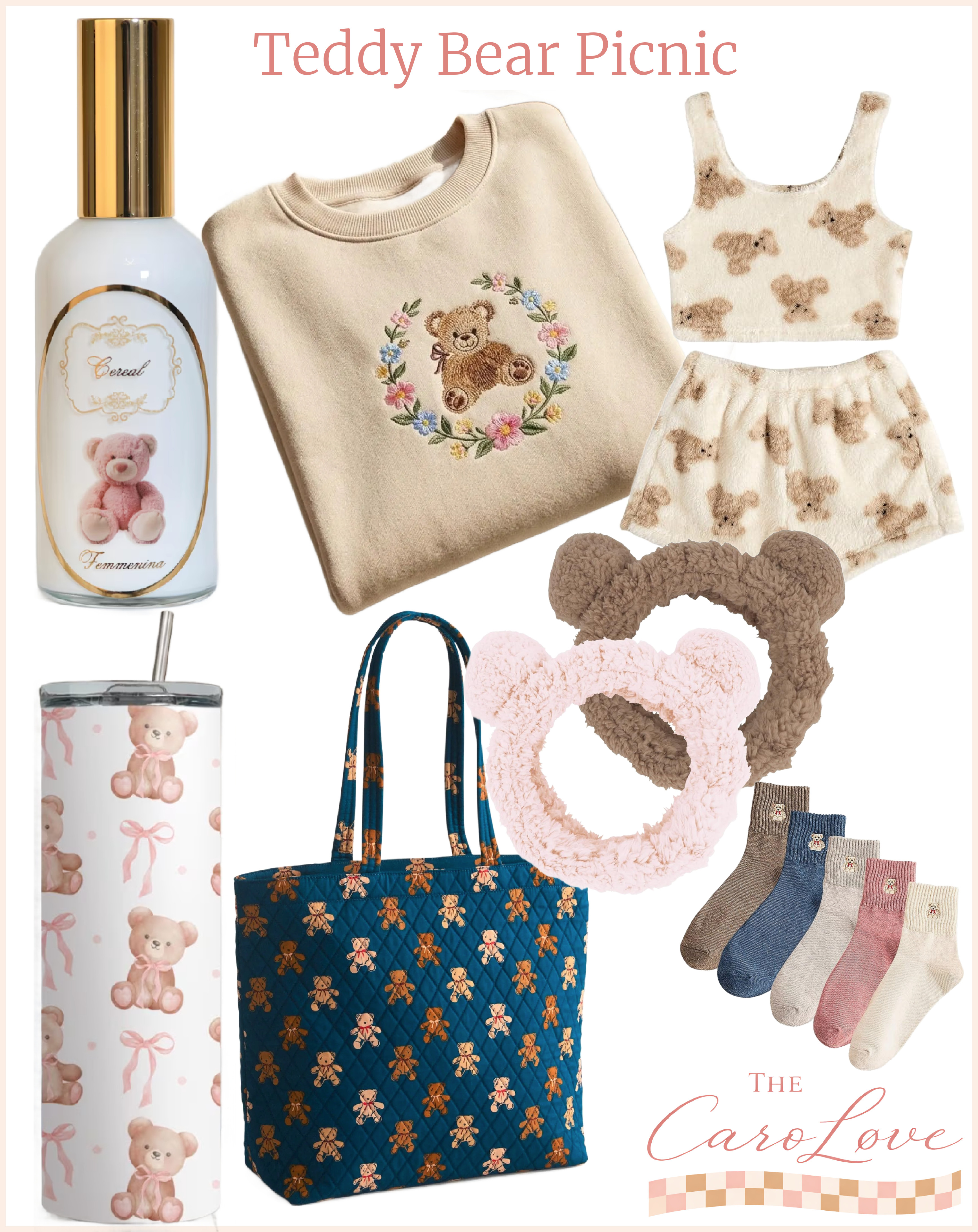Soft, sweet, and a little nostalgic 🧸✨
This cozy bear-core moment is giving childhood comfort meets grown-girl self-care. From the milky cereal perfume that smells like a hug to the embroidered teddy sweatshirt, matching bear lounge set, and the cutest little details (hello bear socks + spa headband), this is my favorite kind of at-home vibe. Perfect for slow mornings, cozy nights, or gifting your inner child something cute 🤍🎀
Shop everything linked for maximum cozy serotonin. 

 #LTKselfcare #LTKFindsUnder100