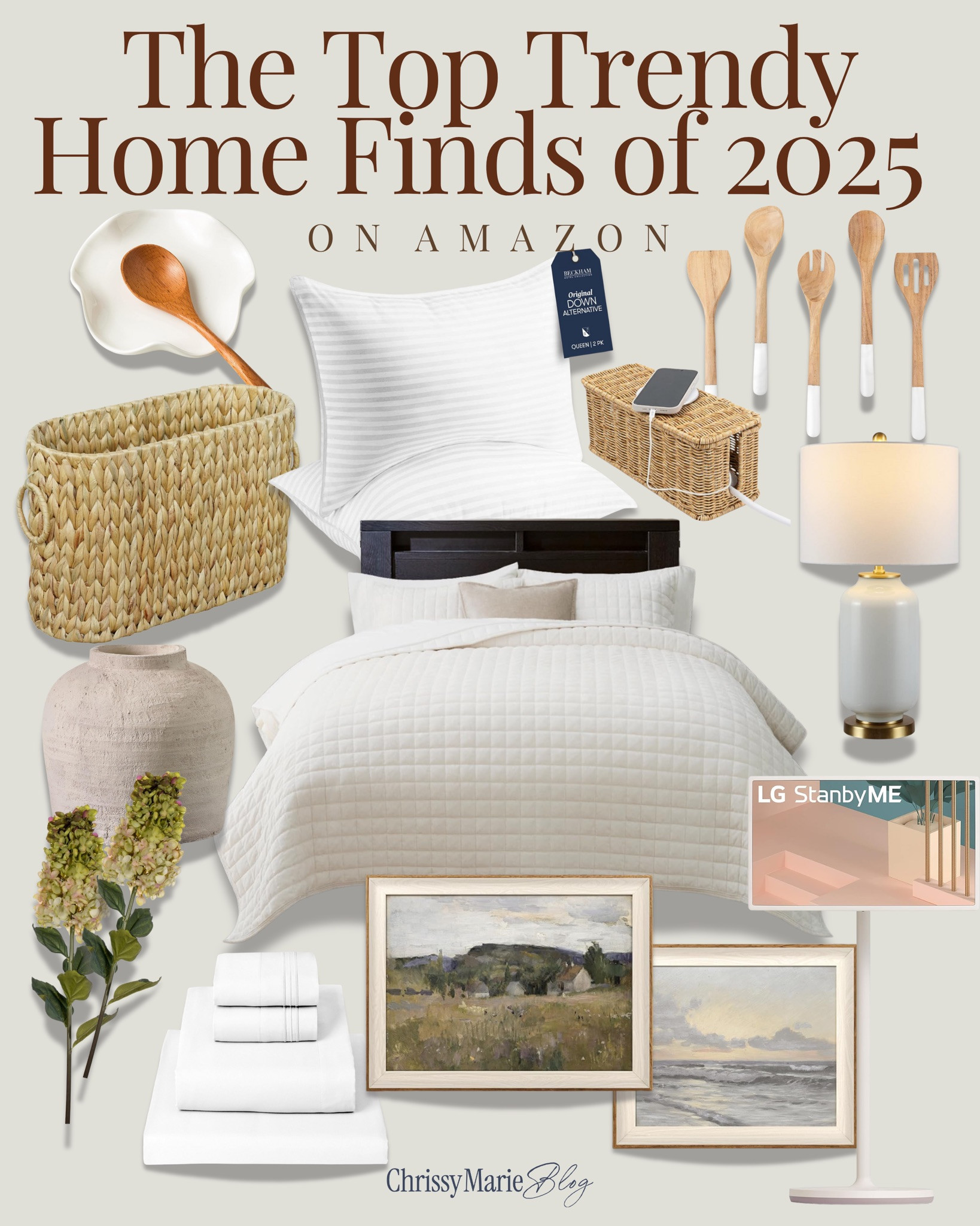 Top home finds of 2025 — the cozy, the trendy, and the things that just make your space feel better. Amazon is really in her home era this year 🤎✨

 #AmazonHome #HomeFavorites #2025Trends #CozyHomeVibes #NeutralHomeDecor #AmazonFinds #HomeRefresh #ChrissyMarieBlog 

 #LTKSeasonal #LTKHome #LTKFindsUnder100