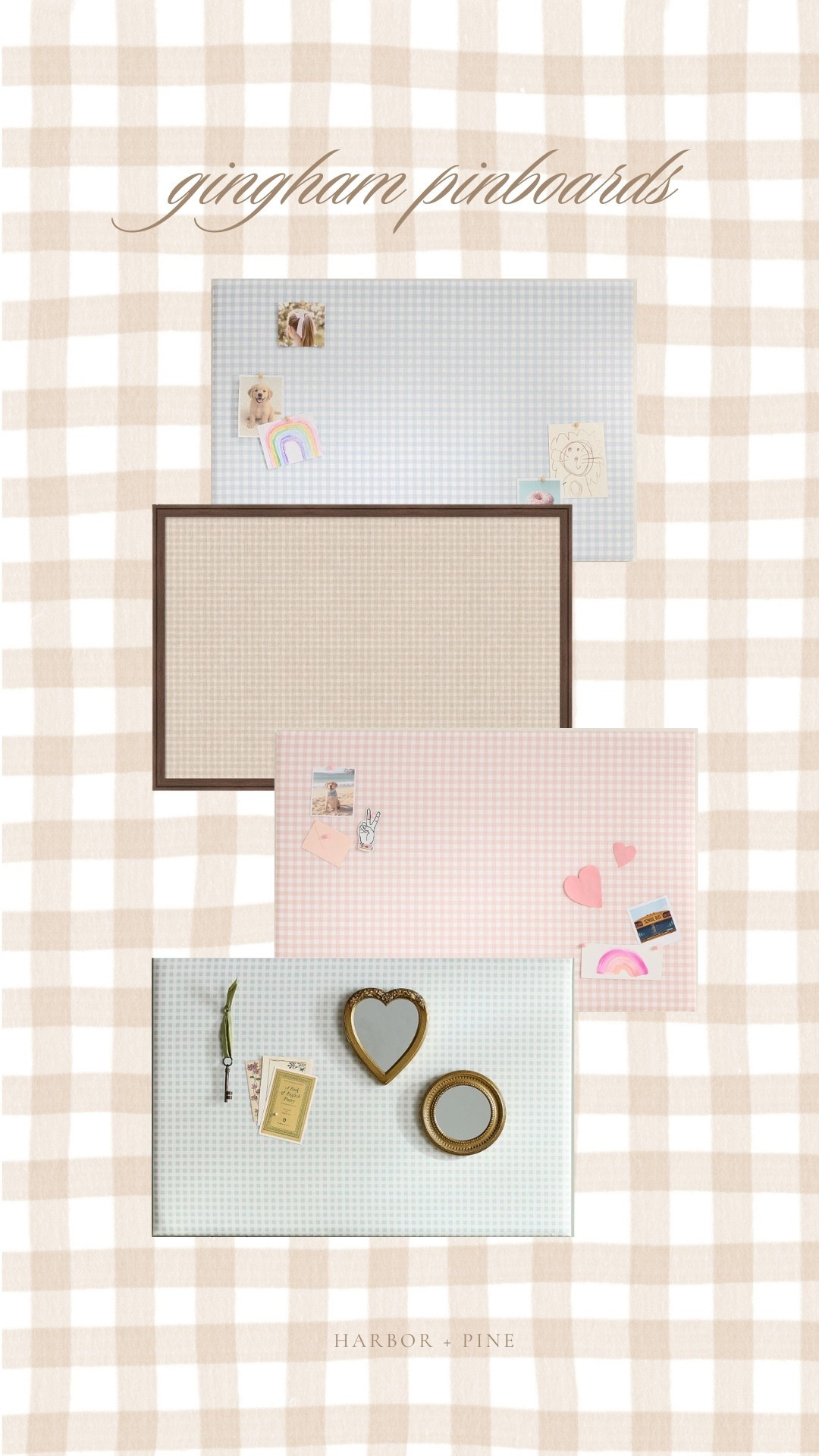 Gingham pinboards!!!

#LTKdayinmylife #LTKHome