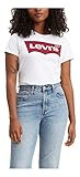 Levi's Women's Premium Logo Perfect T-Shirt, Large Batwing White | Amazon (US)
