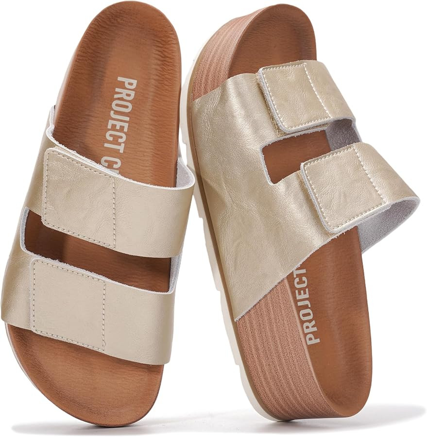 Project Cloud 100% Genuine Leather Platform Sandals Women Footwear-Beach Essentials Summer Wedges... | Amazon (US)