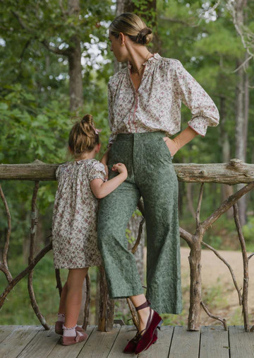 Stef Trouser in Forest Embroidery | Baybala