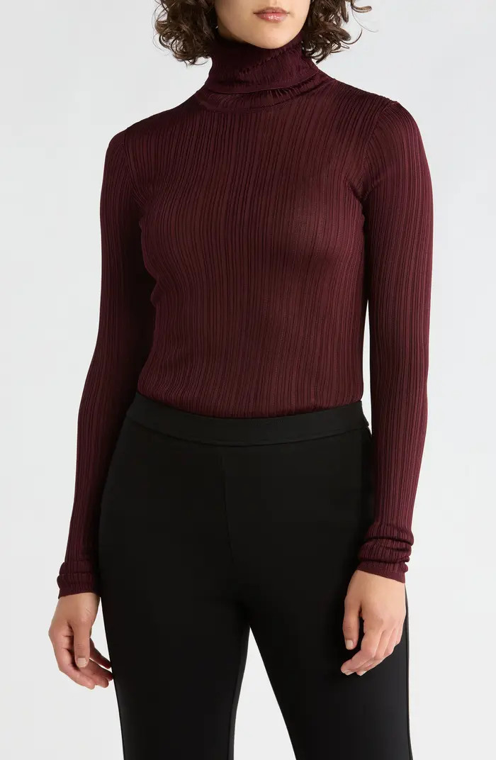 ELIE ELIE TAHARI Semisheer Turtleneck Sweater | Nordstromrack | Nordstrom Rack