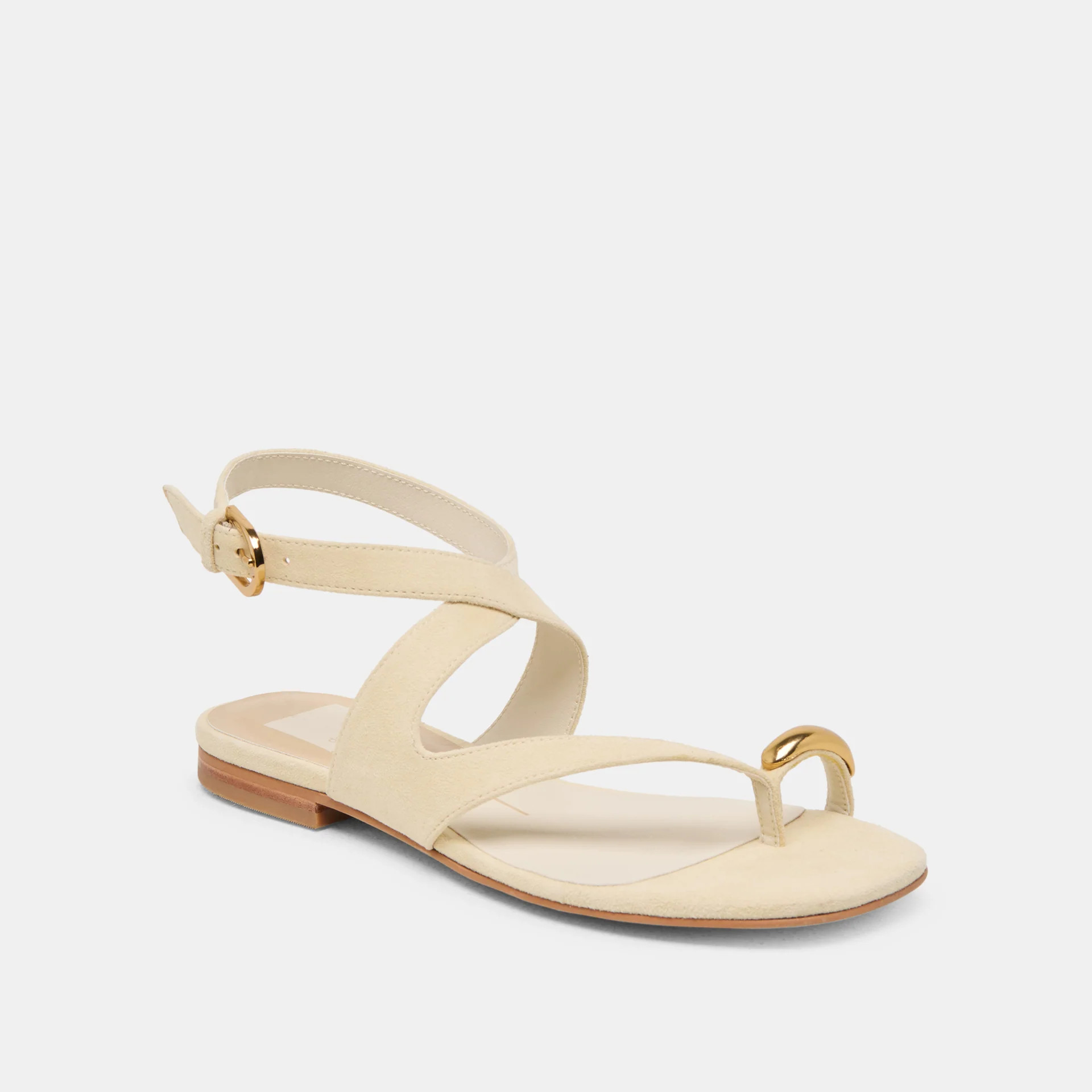 Earla Sandals Natural Suede | DolceVita.com