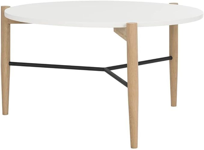 Safavieh Home Collection Thyme White and Natural Coffee Table | Amazon (US)