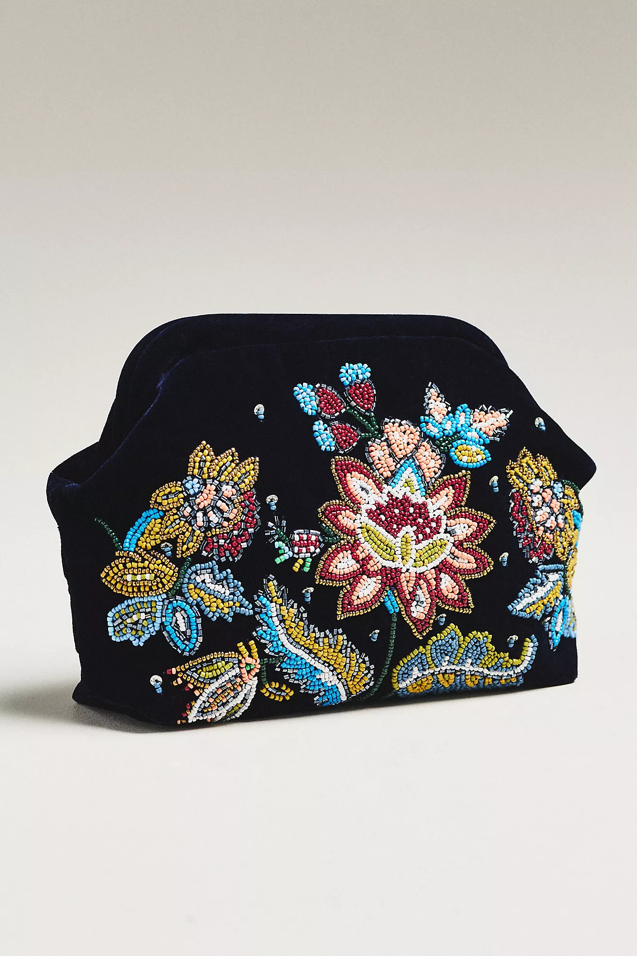 By Anthropologie Beaded Floral Velvet Clutch | Anthropologie (US)