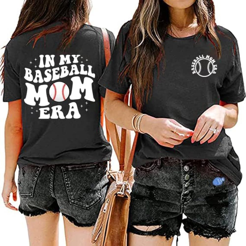in My Soccer Mom Era Football Baseball Softabll Mom Era T-Shirt for Women | Amazon (US)