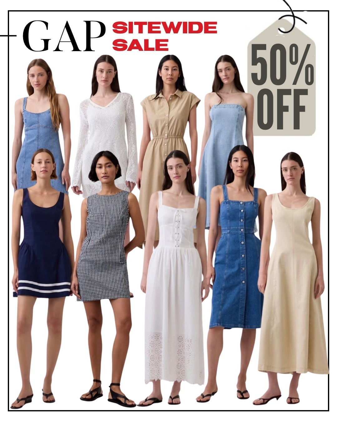 Gap 50% OFF purchase, including new arrivals!!