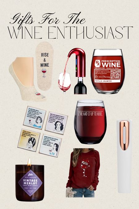 Gifts for the wine enthusiast. 🍷

Wine lover • Amazon finds • gift guide • Christmas gifts • wine gifts

#LTKGiftGuide