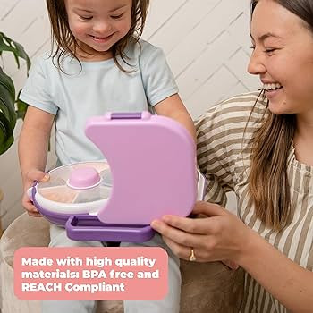 GoBe Kids Lunchbox with Detachable Snack Spinner, Bundle with Hand Strap & Sticker Sheet, Reusabl... | Amazon (US)