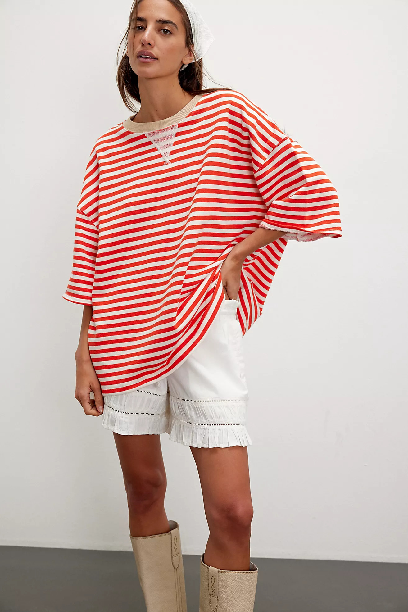 Classic Striped Short-Sleeve Crewneck | Free People (Global - UK&FR Excluded)