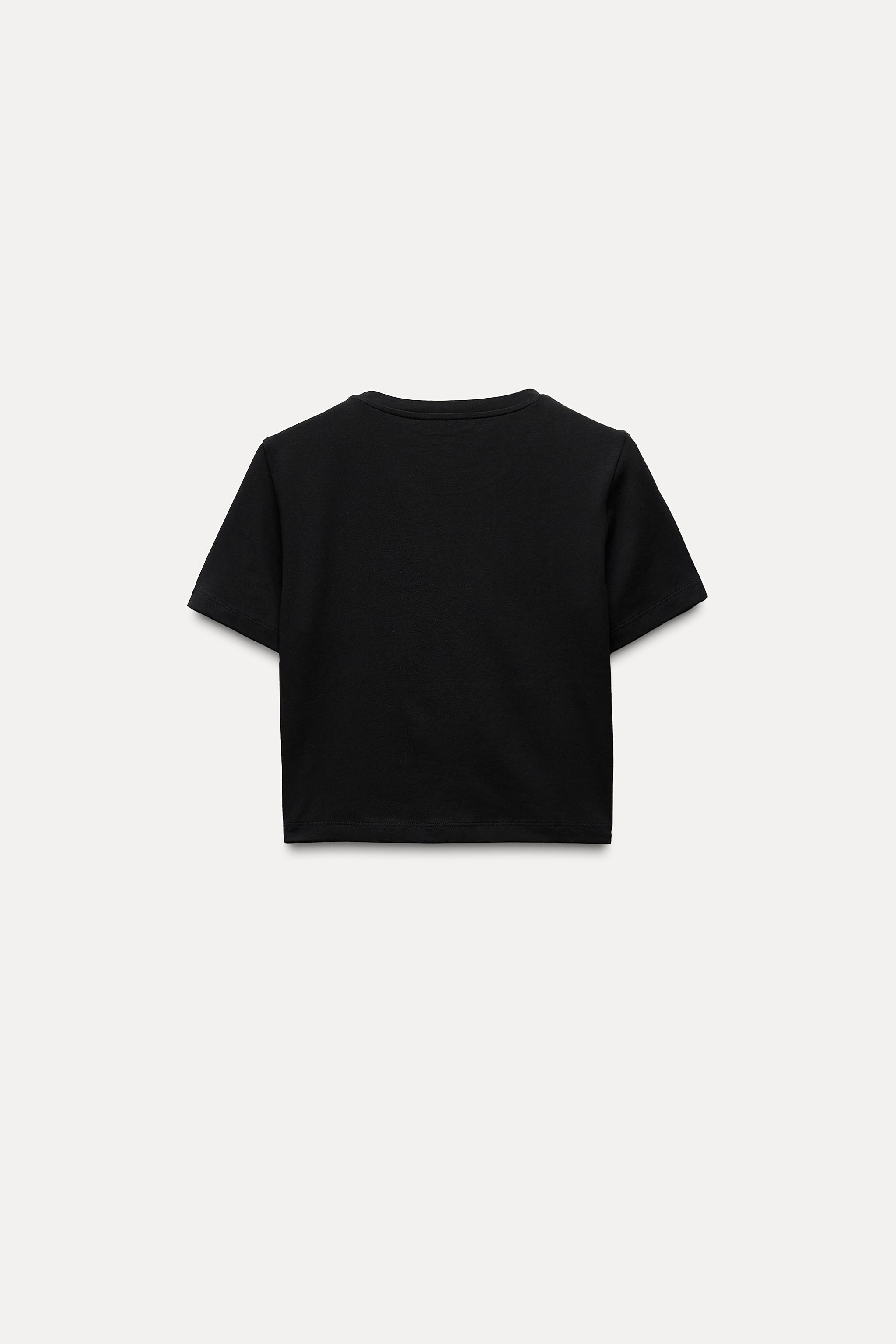 CROPPED STRETCH T-SHIRT | Zara US