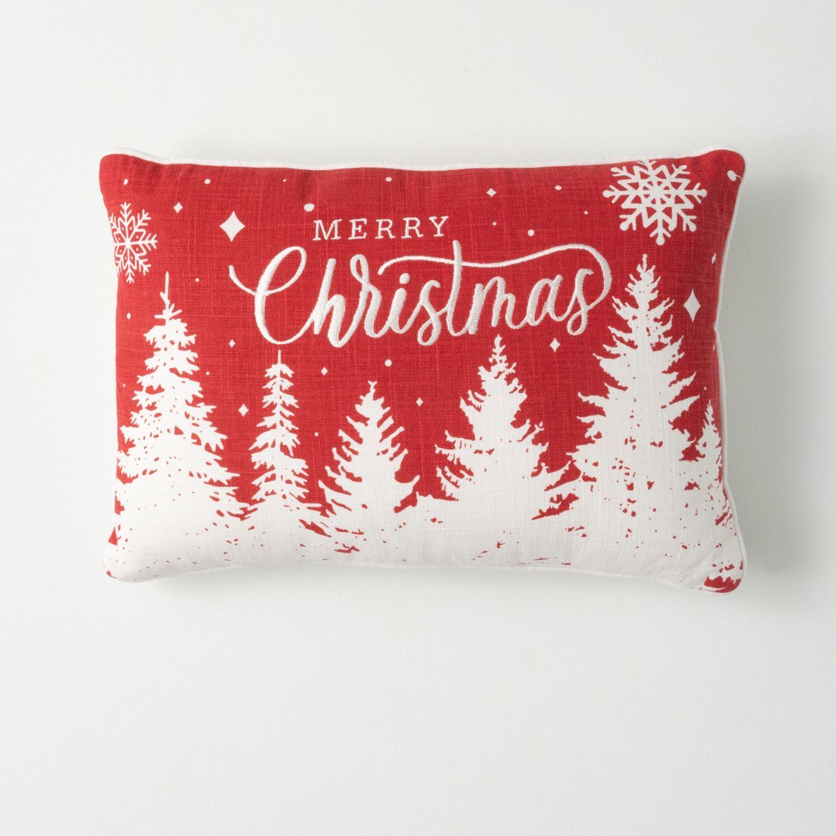 12"H Sullivans Red Merry Christmas Pillow | Target