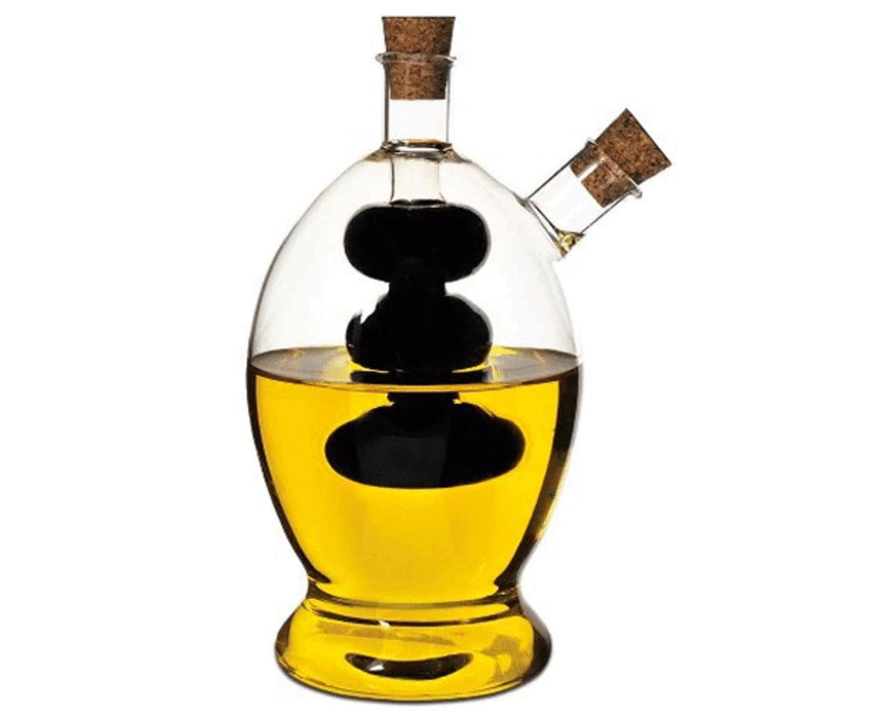Davis & Waddell Napoli Vinegar & Olive Oil  Bottle Glass Ball Pour Kitchen Jar | Catch.com.au