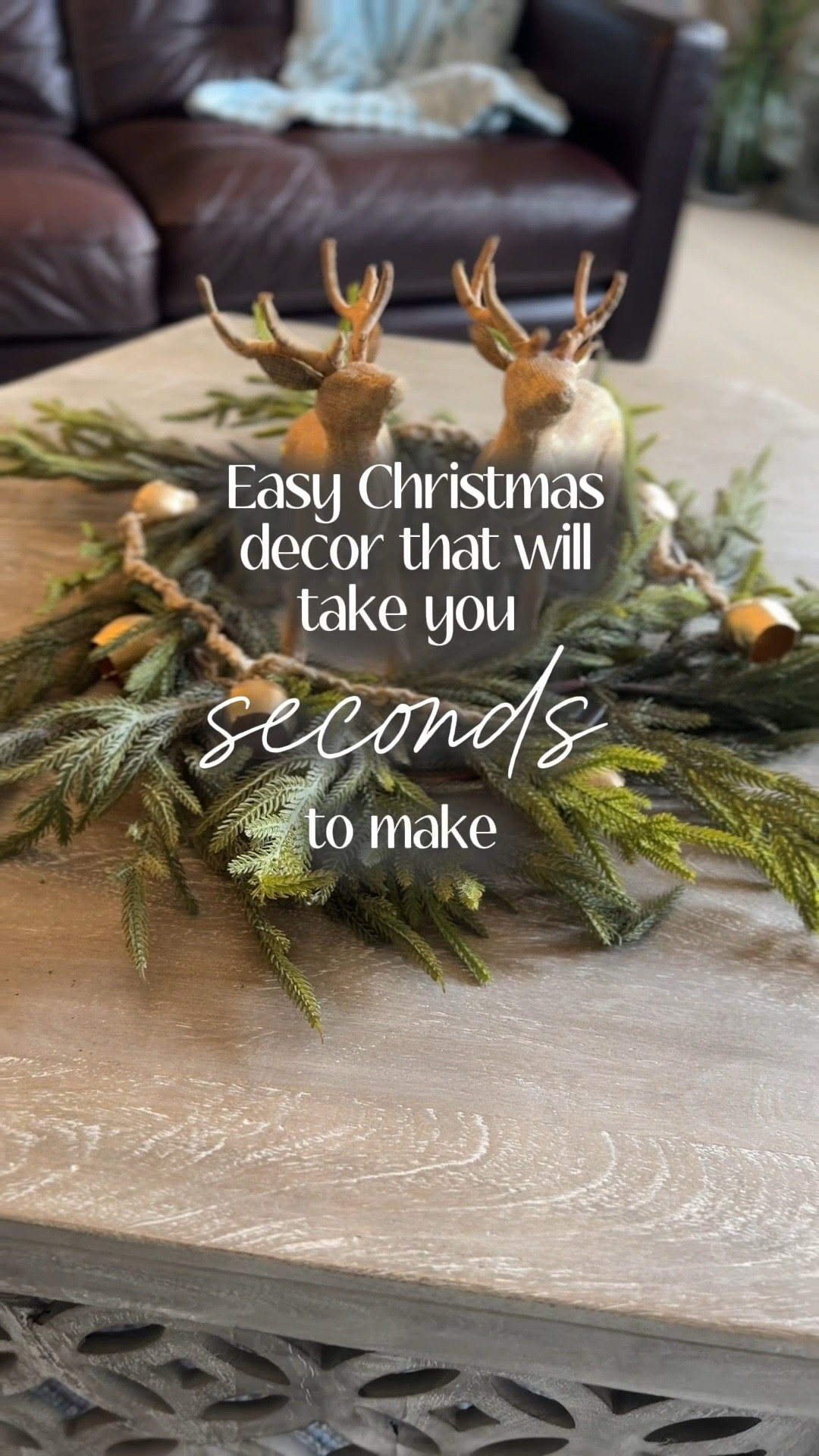 This tabletop Christmas decor moment is all about elegant holiday styling with warm metallics. A gold tray layered with Christmas garland, gold bells, and gold reindeer statues creates a festive centerpiece that feels both cozy and elevated. This is the perfect example of neutral Christmas decor with a glam twist that works beautifully on a dining table, console, or coffee table. If you love classy Christmas decorations that look high-end but feel timeless, this setup is such an easy win. Gold Christmas decor adds instant warmth and sophistication without overpowering your space. These tabletop Christmas decorations are perfect for small spaces or anyone wanting a simple holiday refresh. Saving this idea for effortless holiday table styling all season long.

#tabletopchristmasdecor #christmastabledecor #holidayhomedecor #neutralchristmasdecor #christmascenterpiece


tabletop Christmas decor, Christmas table decorations, Christmas centerpiece ideas, gold Christmas decor, neutral Christmas decorations, elegant Christmas decor, holiday table styling, Christmas tray decor, reindeer Christmas decor, modern Christmas table decor, small space Christmas decor, classy Christmas decorations

#LTKFindsUnder50 #LTKHoliday #LTKHome