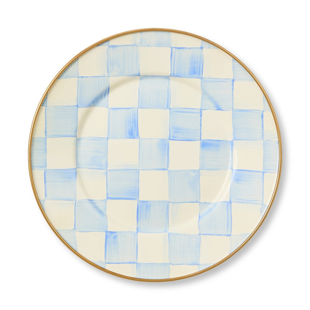 Sky Check Salad/Dessert Plate | MacKenzie-Childs