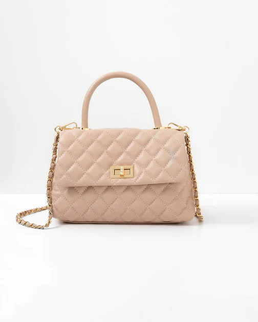 Cordelia Quilted Crossbody Bag - Taupe | VICI