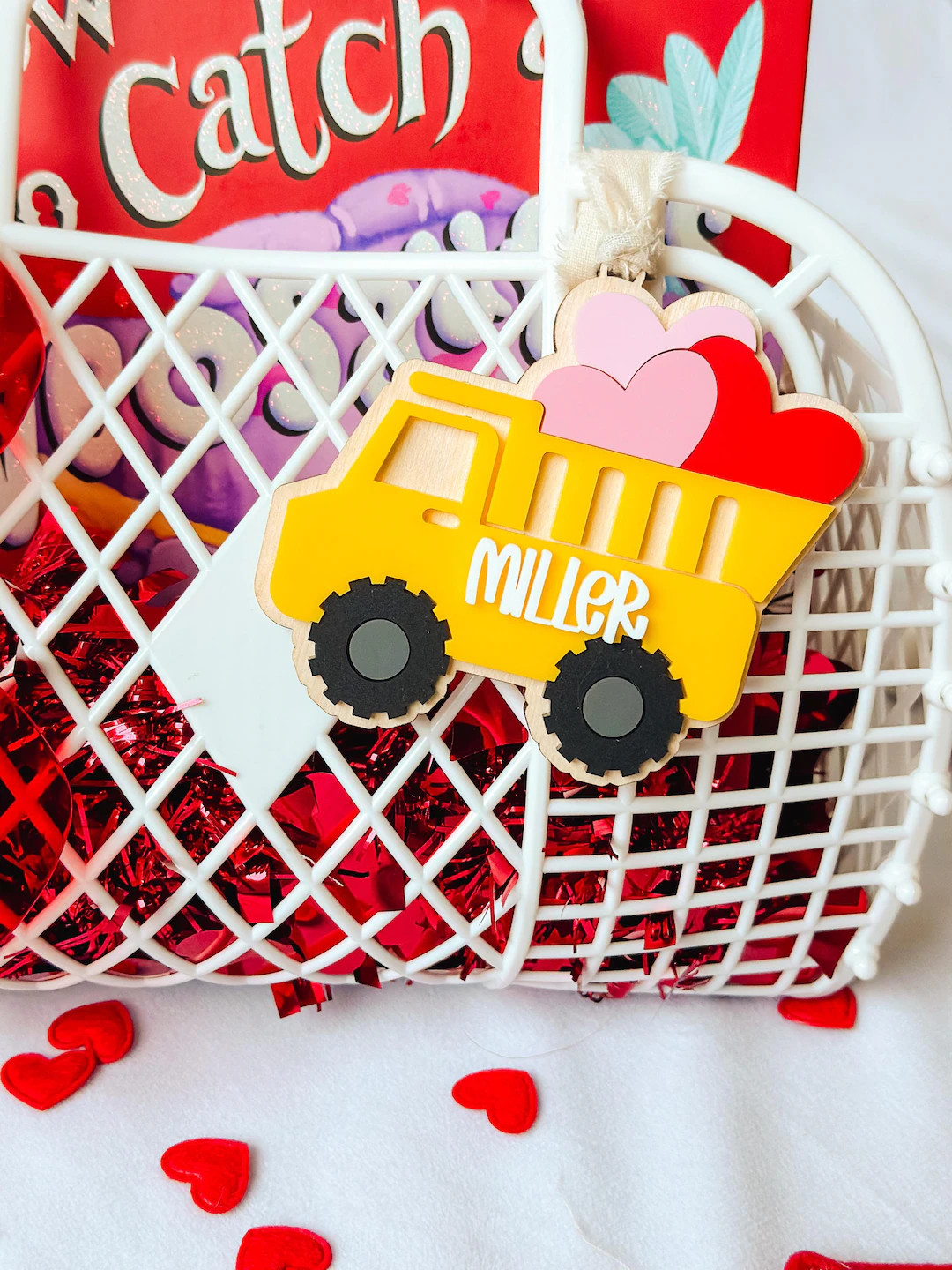 Valentines Basket Tag/ Personalized Name Tag/ Love Basket/ Gift Basket/ Kids Name Tag - Etsy | Etsy (US)