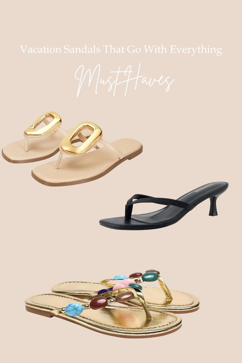 Vacation sandals that go with everything. 

#LTKStyleTip #LTKOver40 #LTKTravel