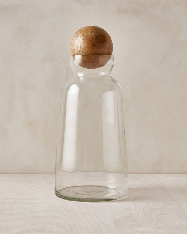 Be Home Mango Wood Decanter, Medium | Haven Well Within