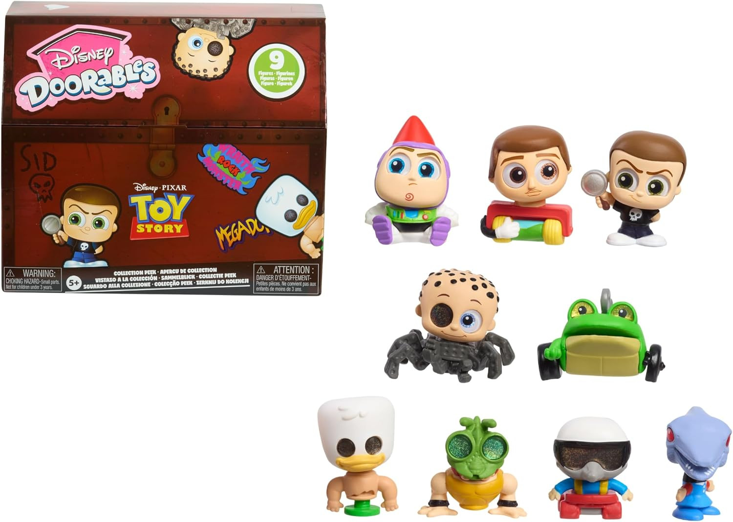 Disney Doorables Pixar Toy Story Sid's Toy Box Collection Peek, 9 Figures | Amazon (US)
