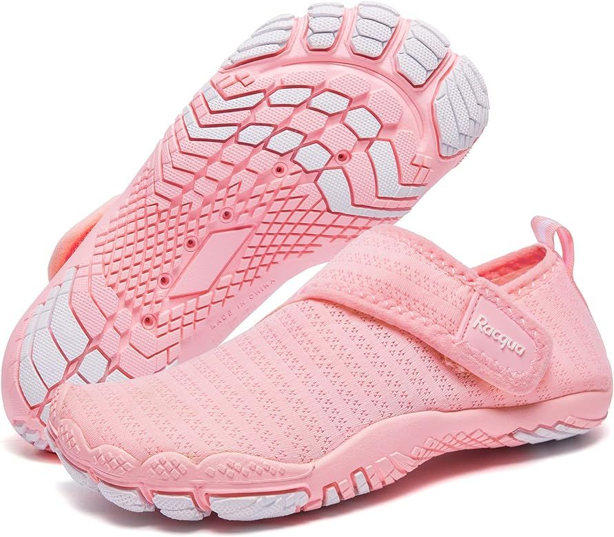 Racqua Boy's Girl's Kids Water Shoes Quick Dry Barefoot Lightweight Pool Swim Beach Sport Aqua Sh... | Amazon (US)