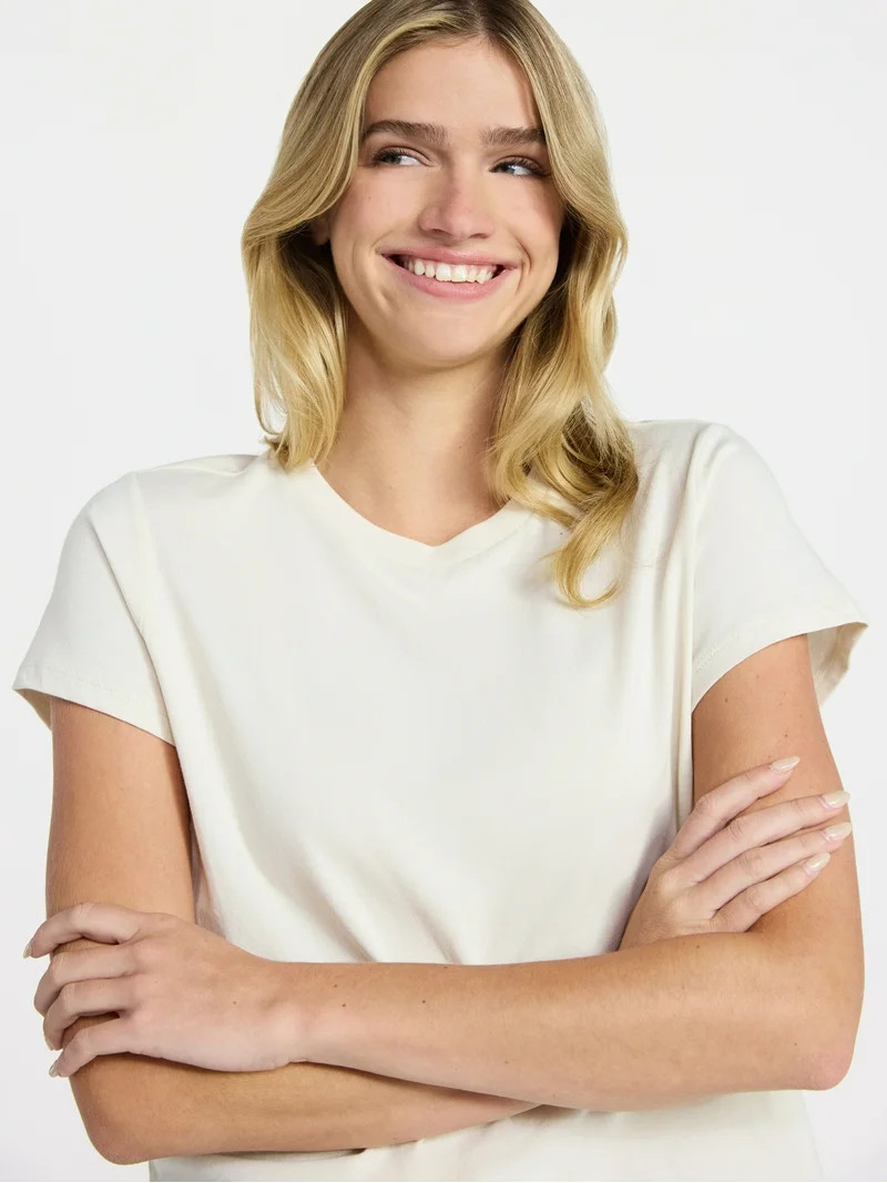 No Boundaries Sleep Tee and Shorts Set, 2-Piece, Women’s XXS-3X | Walmart (US)