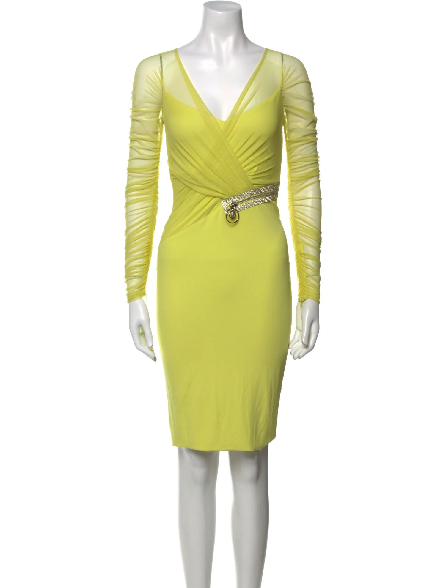 V-Neck Knee-Length Dress | The RealReal