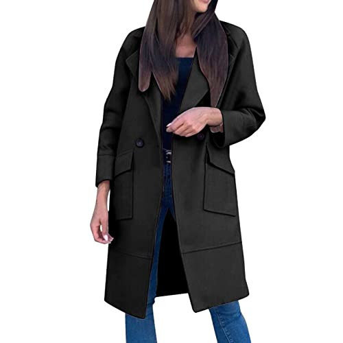 cooki Women Trench Coat Spring Coats for Women 2024, Trench Coat for Women 2024 Spring Summer Lightweight Casual Cardigan Jacket Women's Windbreaker Mid-Long Trench Coats | Amazon (US)