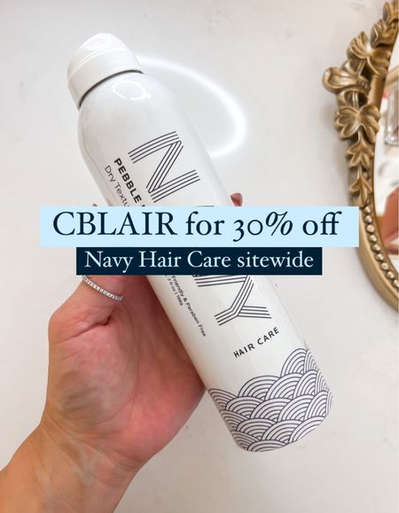 Navy hair care; texture spray 

#christianblairvordy

#LTKstyletip #LTKunder50 #LTKbeauty