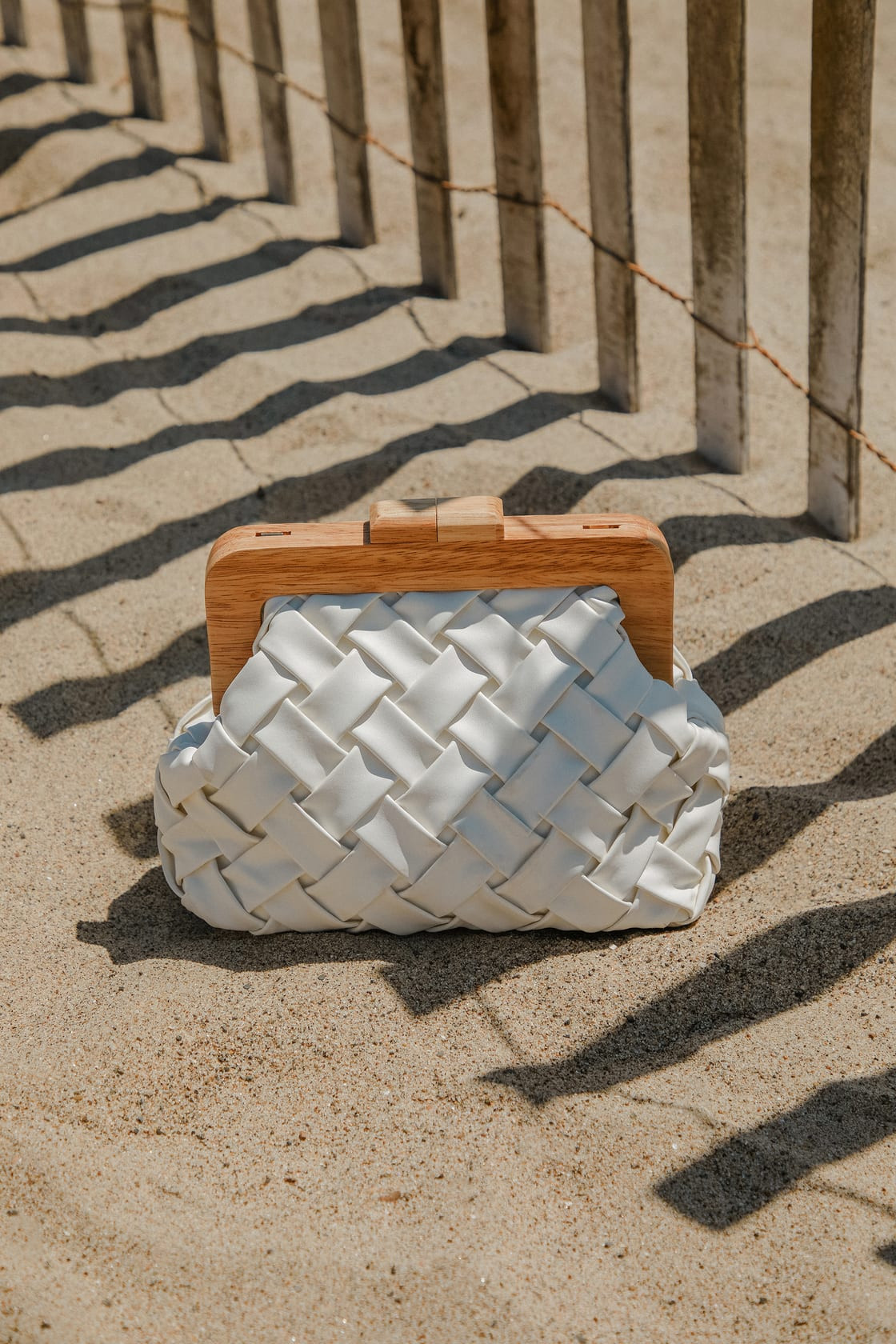 Matilda White Woven Crossbody Bag | Lulus
