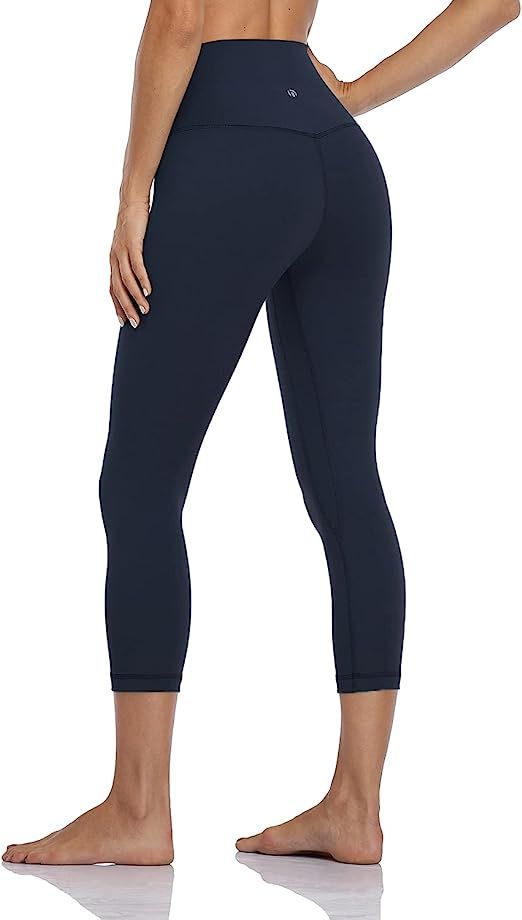 HeyNuts Hawthorn Athletic Essential II High Waisted Yoga Capris Leggings, Workout Cropped Pants 2... | Amazon (US)