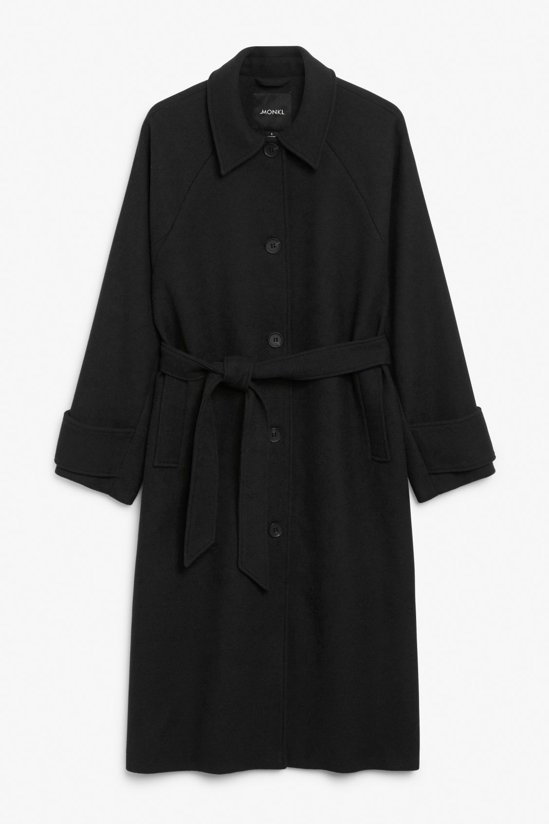 Black tailored coat | Monki