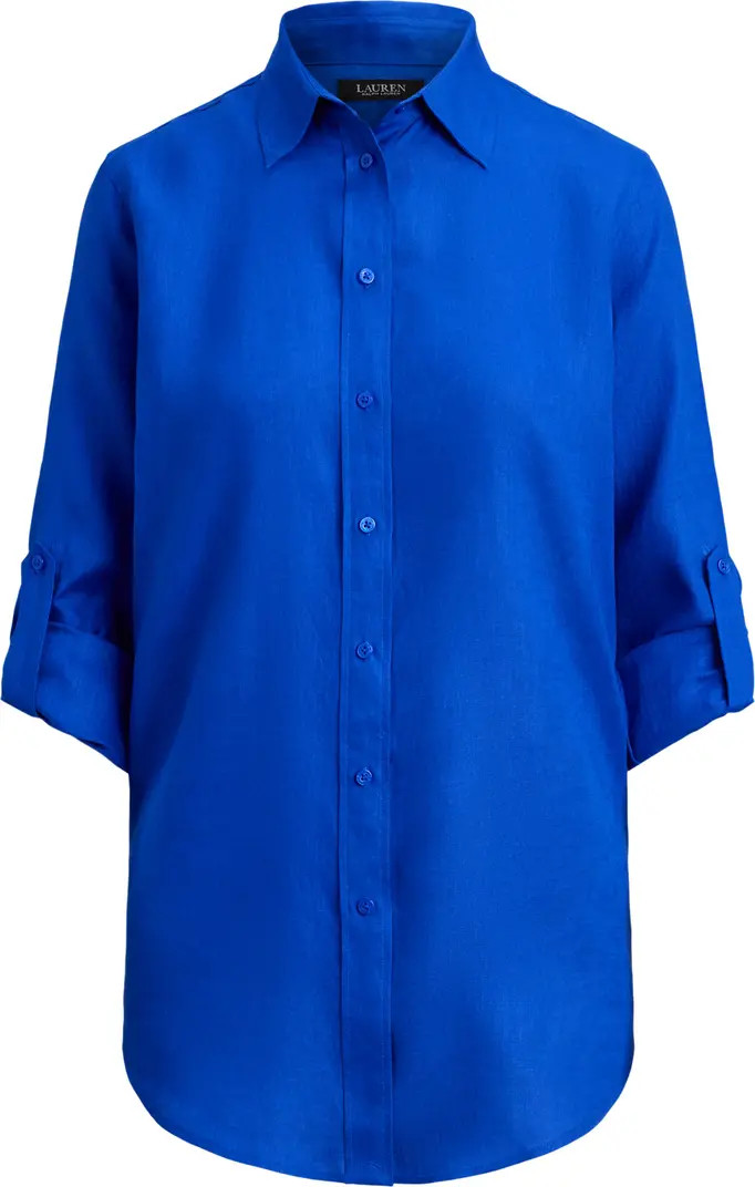 Karrie Linen Button-Up Shirt | Nordstrom