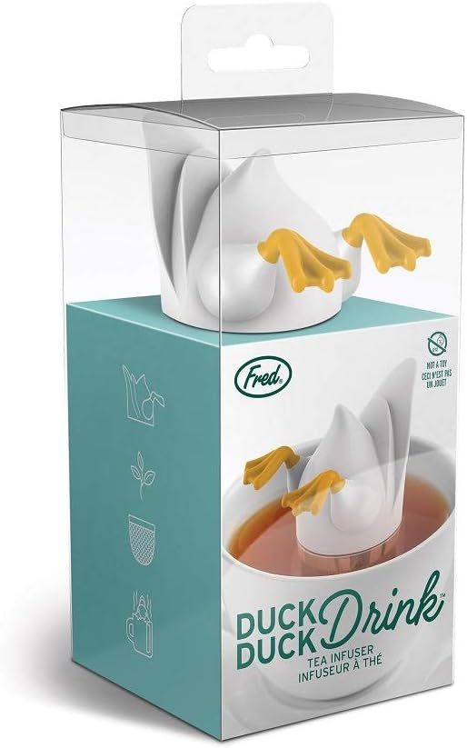Genuine Fred Duck Drink Tea Infuser, for Loose Leaf, White | Amazon (US)
