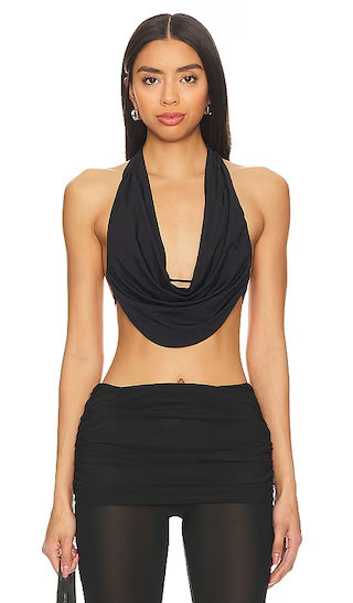 superdown Daphne Halter Top in Black. - size XL | Revolve Clothing (Global)