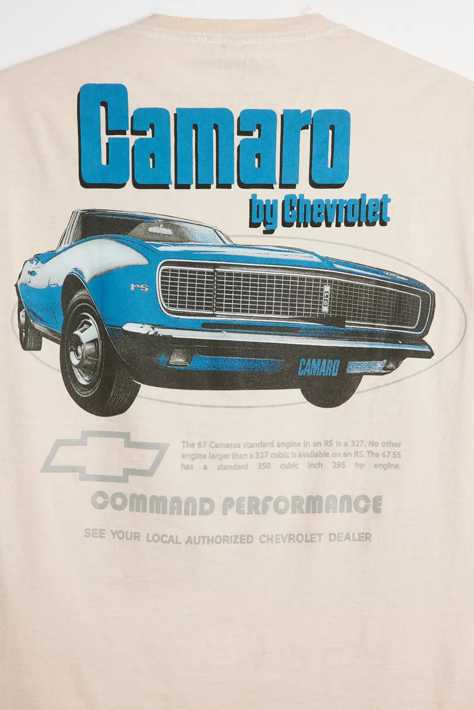 Camaro By Chevrolet 1967 Cropped Graphic Tee | Urban Outfitters (US and RoW)