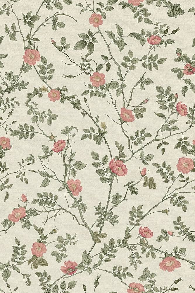 French Country Floral Contact Paper Peel and Stick Vintage Pink Floral Wallpaper for Girls Bedroo... | Amazon (US)