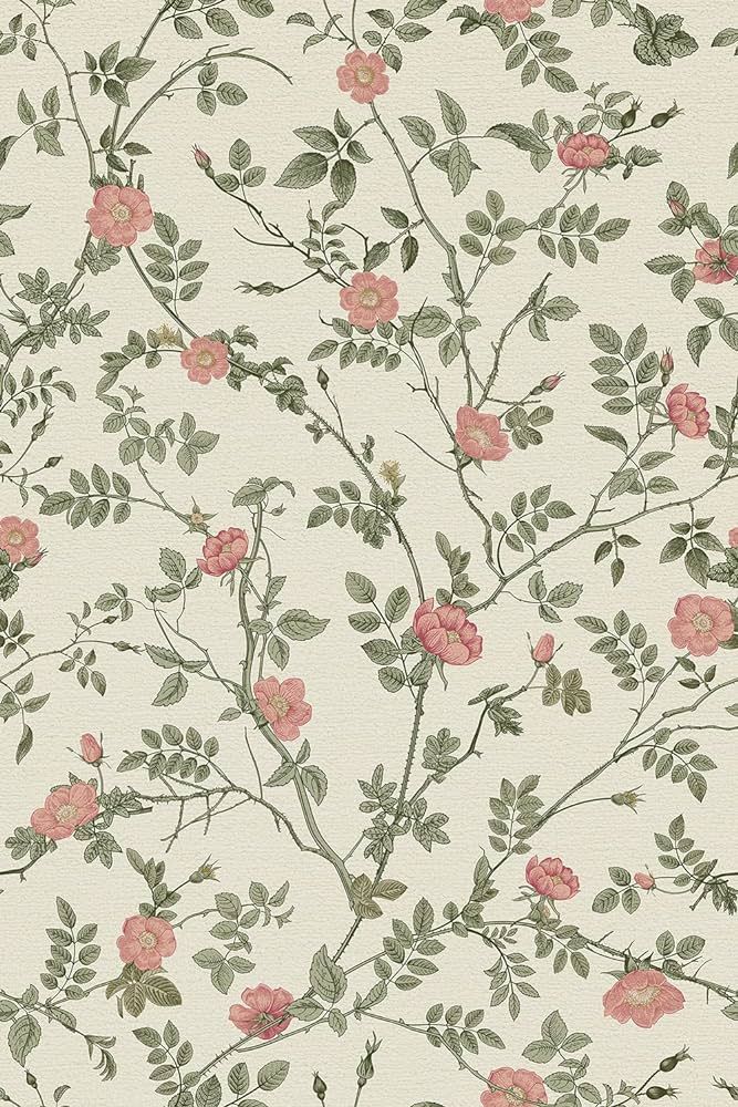 French Country Floral Contact Paper Peel and Stick Vintage Pink Floral Wallpaper for Girls Bedroo... | Amazon (US)